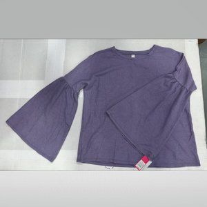 Women’s Bell Sleeve Sleep T-Shirt Purple